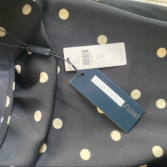 NWT Tracy Reese Polka Dot Slip Dress, Size 6 - Picture 7 of 7
